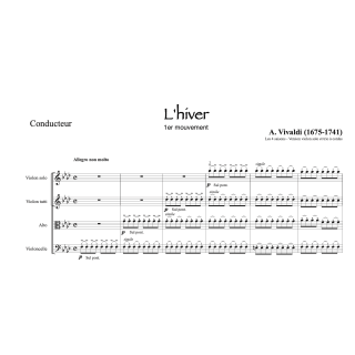 Vivaldi - L'hiver - Quatuor
