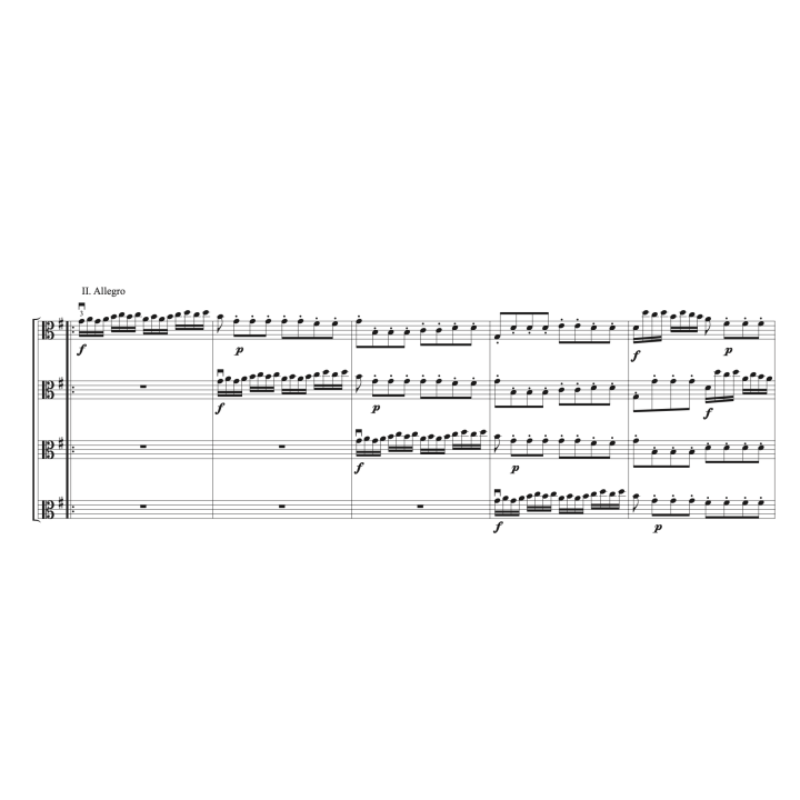 Telemann - Concerto n°2 pour 4 altos