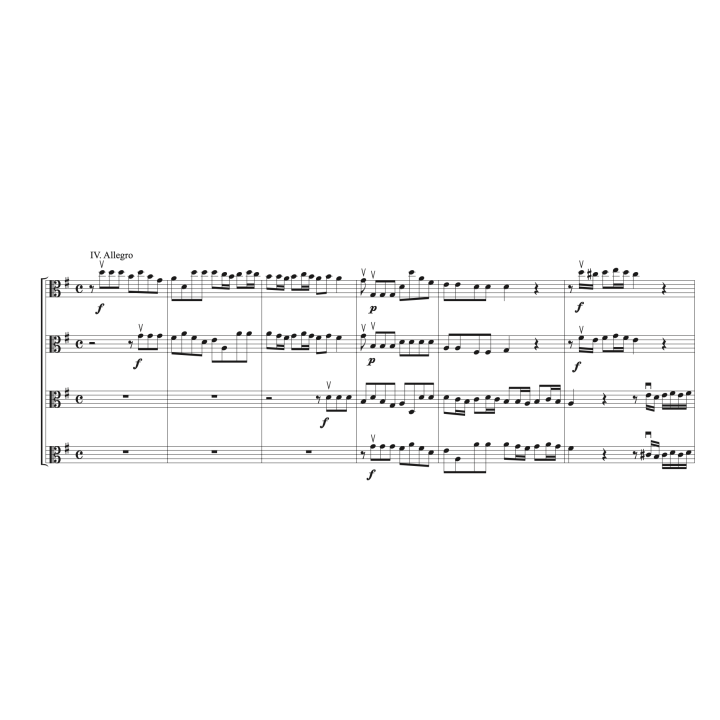 Telemann - Concerto n°2 pour 4 altos