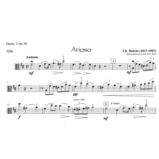 Dancla - Arioso - Alto