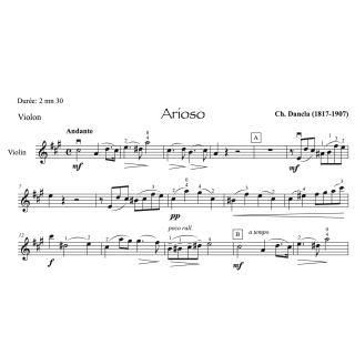 Dancla - Arioso - Violon