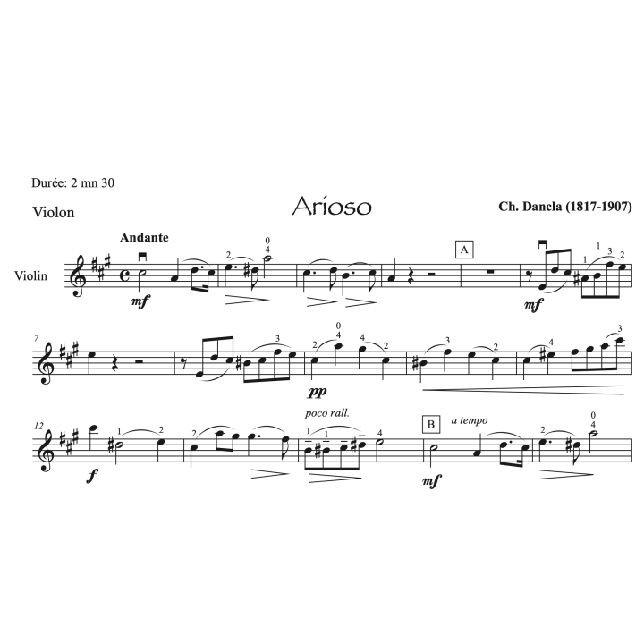 Dancla - Arioso - Violon