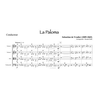 "La Paloma" - Tango pour quatuor à cordes