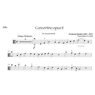 Küchler - Concertino op.11 - Alto et piano