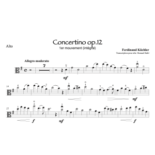 Küchler - Concertino op.12 - 1er mouvement - Alto
