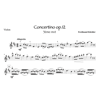 Küchler - Concertino op.12 - 3ème mouvement - Violon