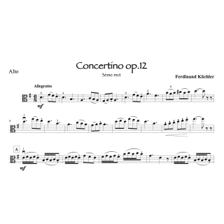 Küchler - Concertino op.12 - 3ème mouvement - alto