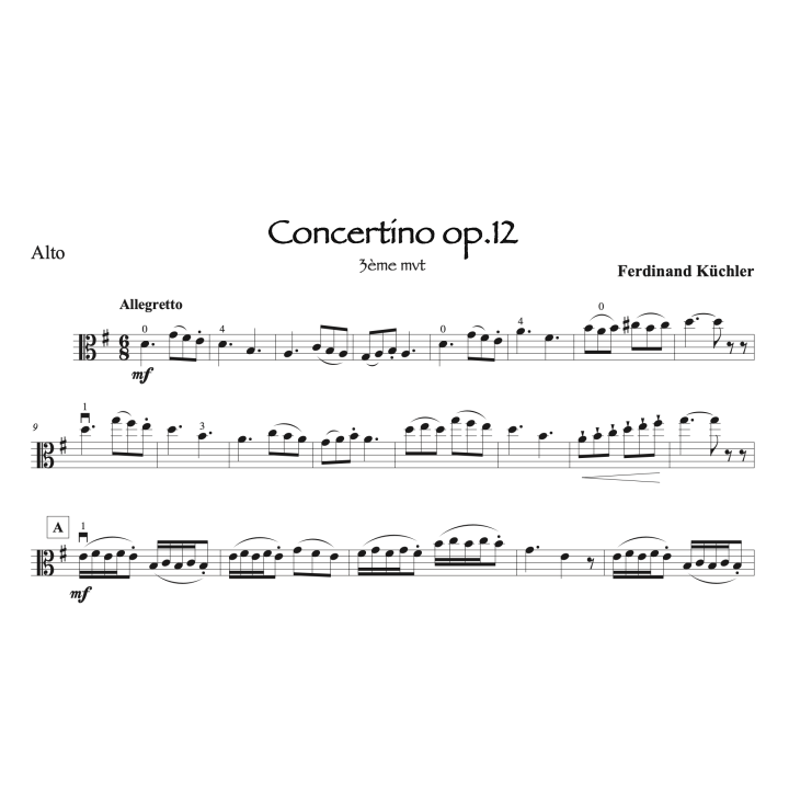 Küchler - Concertino op.12 - 3ème mouvement - alto