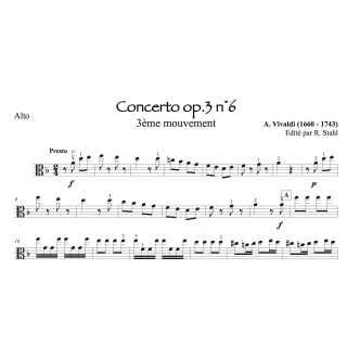 Vivaldi - Concerto op.3 n°6 - Final - Alto