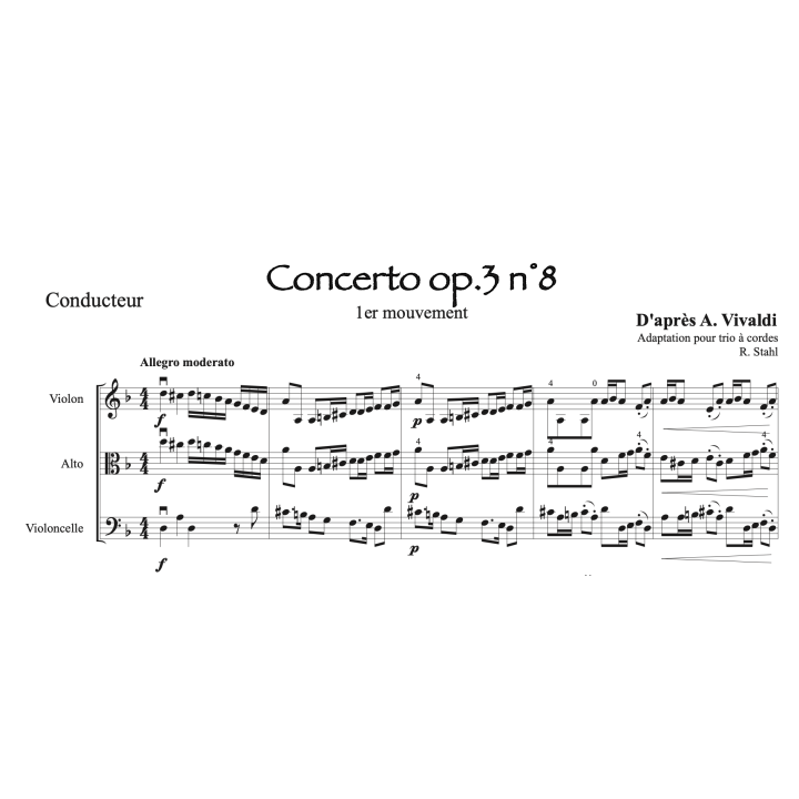 Vivaldi - Concerto op.3 n°8 - 1er mouvement - trio
