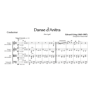 Grieg - Danse d'Anitra - Quatuor à cordes