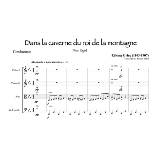 Grieg - Dans la caverne du roi de la montagne - Quatuor