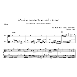 Bach - Concerto pour deux altos - 1er mouvement