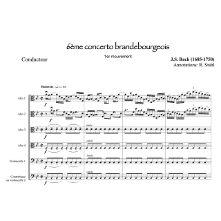 J.S.  Bach - 6ème concerto brandebourgeois - 1er mouvement
