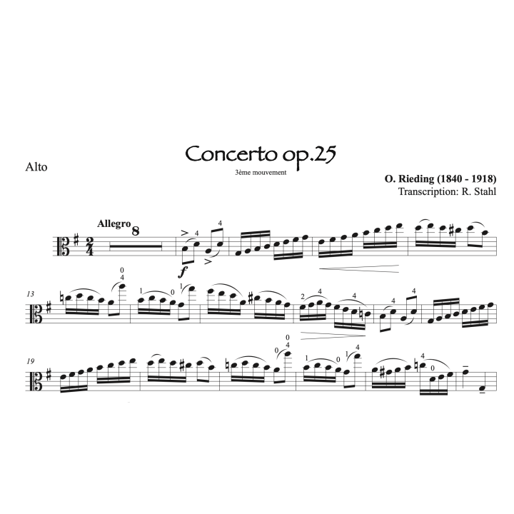 Rieding - Concerto op.25 - 3ème mouvement - Alto
