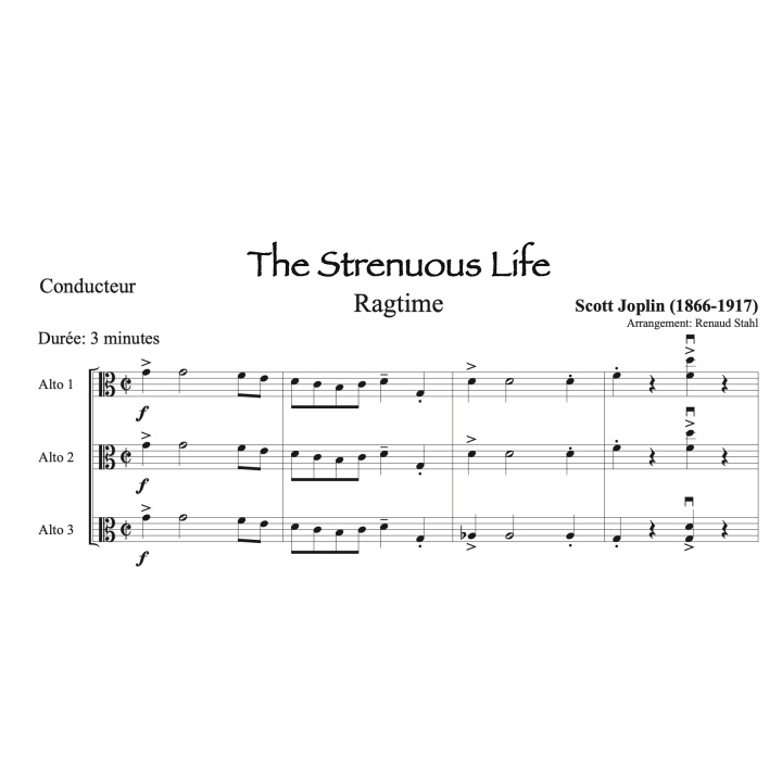 Joplin - The Strenuous Life - 3 altos