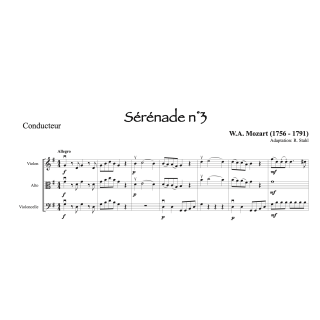 Mozart - Sérénade n°3 - Trio