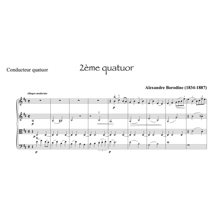 Borodine - 2ème quatuor - 1er mouvement