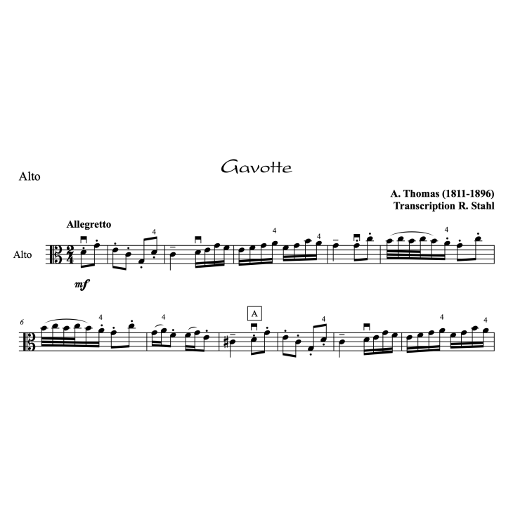 Thomas - Gavotte