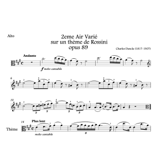 Dancla - 2ème ai varié - Alto et piano