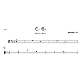 Stahl - 3 canons pour alto - 1er cycle