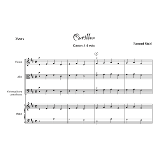Stahl - 3 canons pour orchestre - Niveau cycle 1