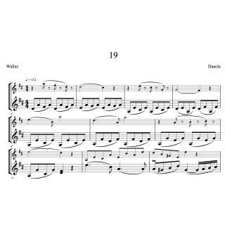 Dancla - 36 études mélodiques à deux violons