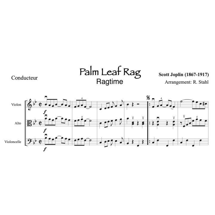 Joplin - Palm Leaf Rag - trio