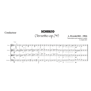 Dvorak - Scherzo - Quatuor à cordes