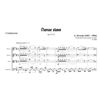 Dvorak - Danse slave op.72 n°2 - Quatuor