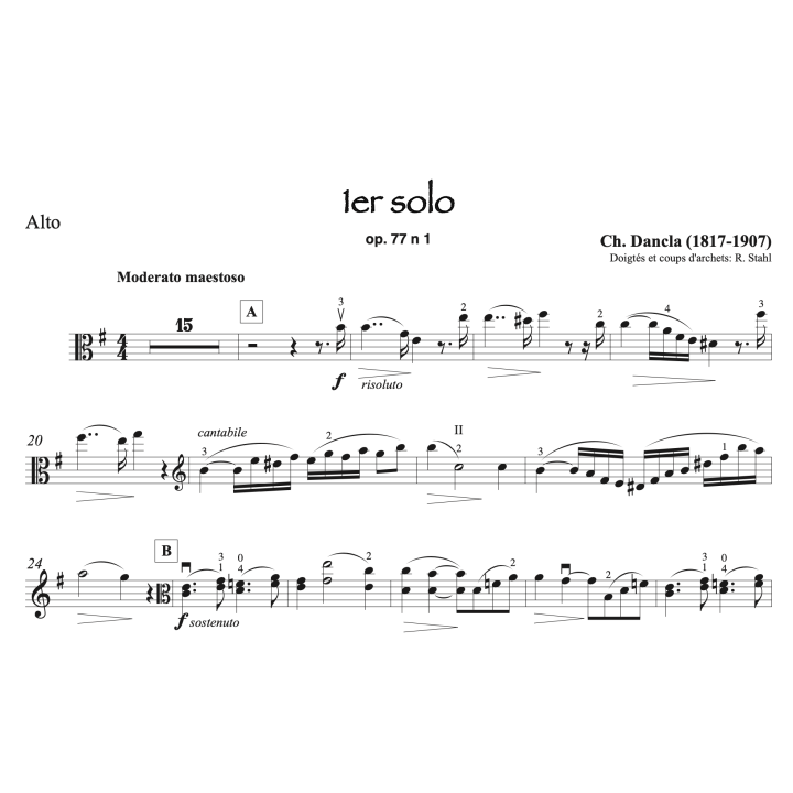 Dancla - Solo op.77 n°1 - Alto et piano