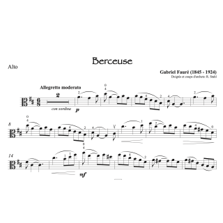 Fauré - Berceuse - Alto et piano