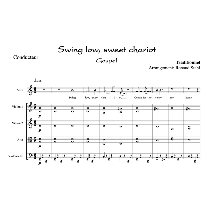 Swing Low - Gospel - Quatuor et chant