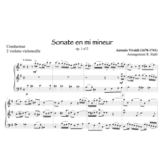 Vivaldi - Sonate op.1 n°2 - 2 violons et violoncelle