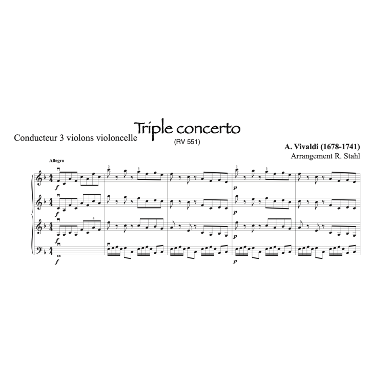 Vivaldi - Concerto pour 3 violons