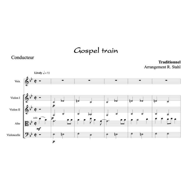 Gospel train - Quatuor et chant
