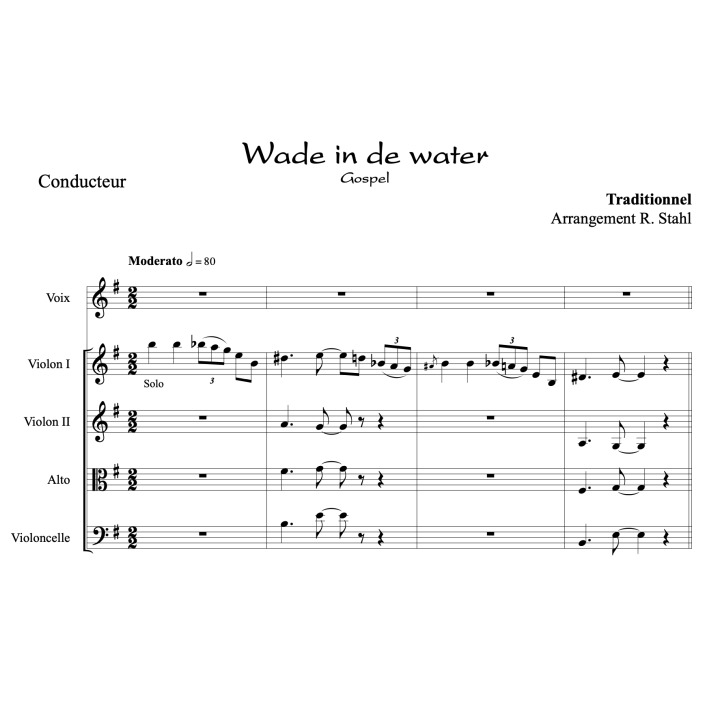 Wade in de water - Gospel - Quatuor et chant
