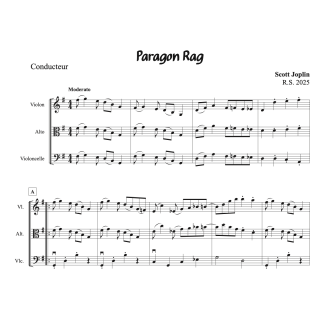 Joplin - Paragon Rag - Trio à cordes
