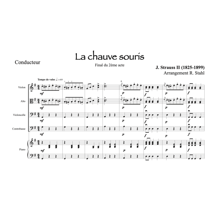 Strauss II - La chauve souris - Final - Orchestre à cordes