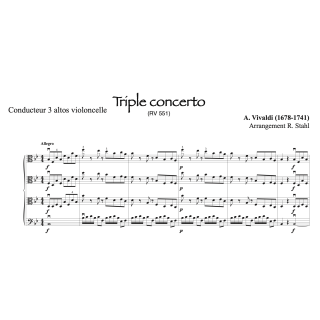 Vivaldi - Concerto pour 3 altos