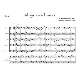 Vivaldi - Allegro - Orchestre à cordes