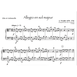 Vivaldi - Allegro - Alto et violoncelle