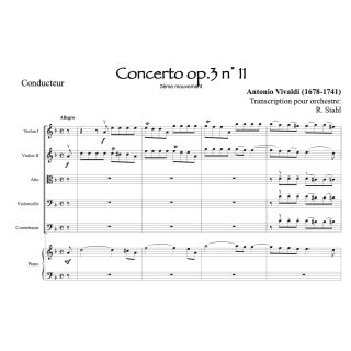 Vivaldi - Concerto op. 3 n°11 - 3ème mvt - Orchestre