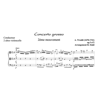 A. Vivaldi - Concerto op.3 n)2 - 2 altos et violoncelle