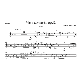Seitz - 3ème concerto - Violon