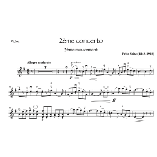 Seitz - 2ème concerto - violon
