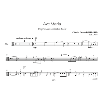Gounod - Ave Maria - Alto et piano