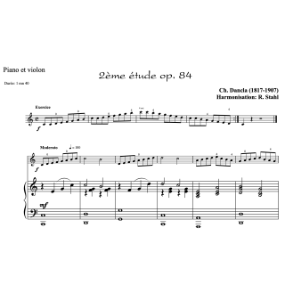 Dancla - études op.84 n°1 à 6 - Violon et piano