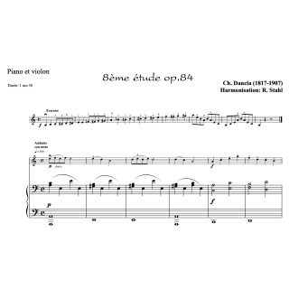 Dancla - études op.84 n°7 à 12 - Violon et piano