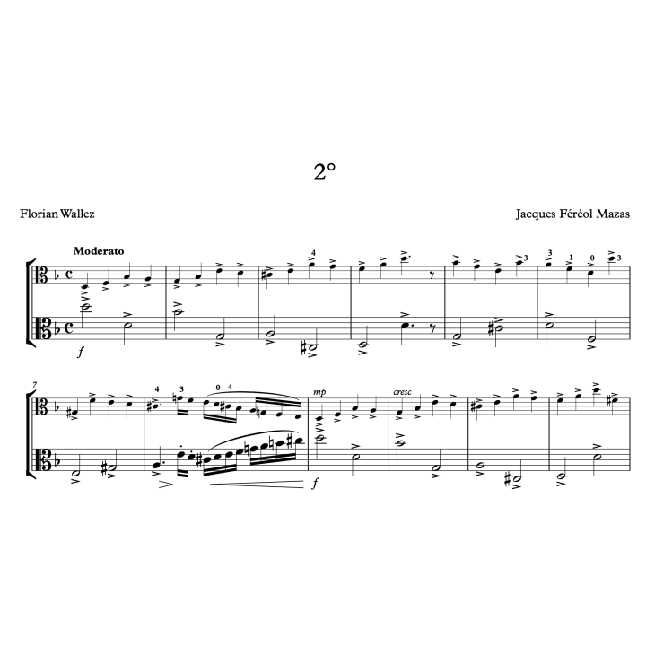 Mazas - 30 études pour 2 altos